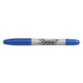 Sharpie Twin-Tip Permanent Marker, Extra-Fine/Fine Bullet Tips, Blue, PK12 32003